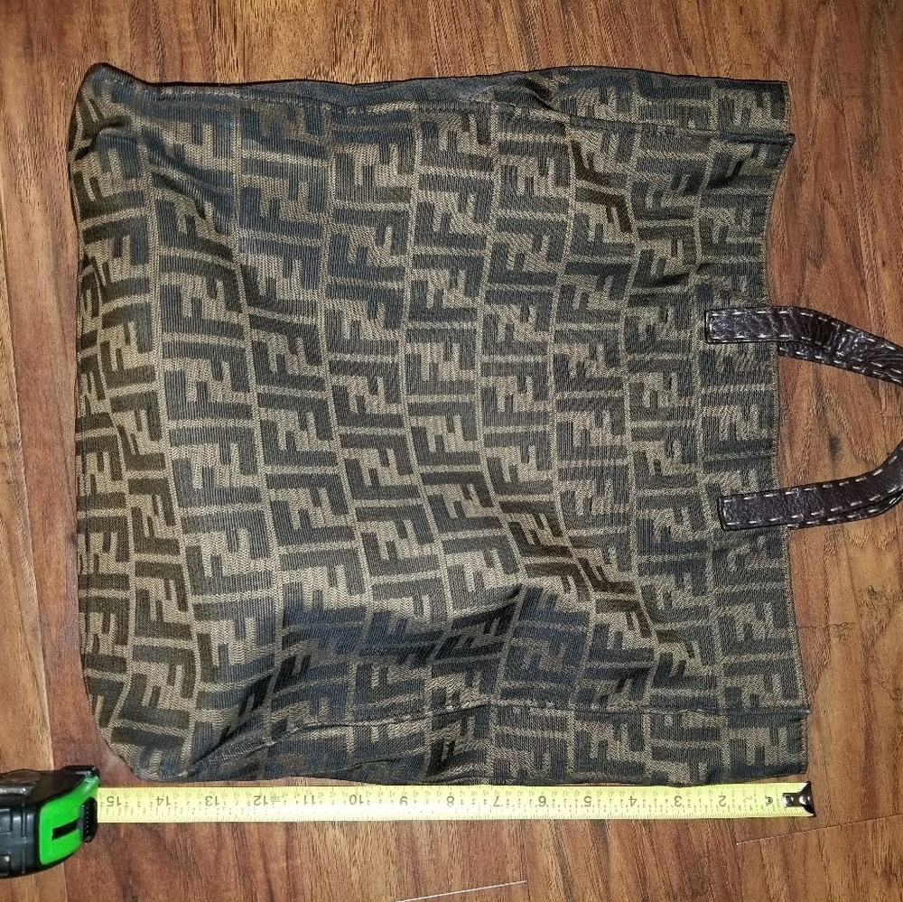 SOLD!!FENDI Tote w/Leather Handles Large - Picture 7 of 8